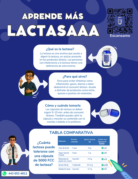 2 botes de LactasAAA 5000 50caps.